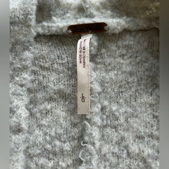 Free People Phantom Long Open-Front Cardigan, Gray - Picture 11 of 14